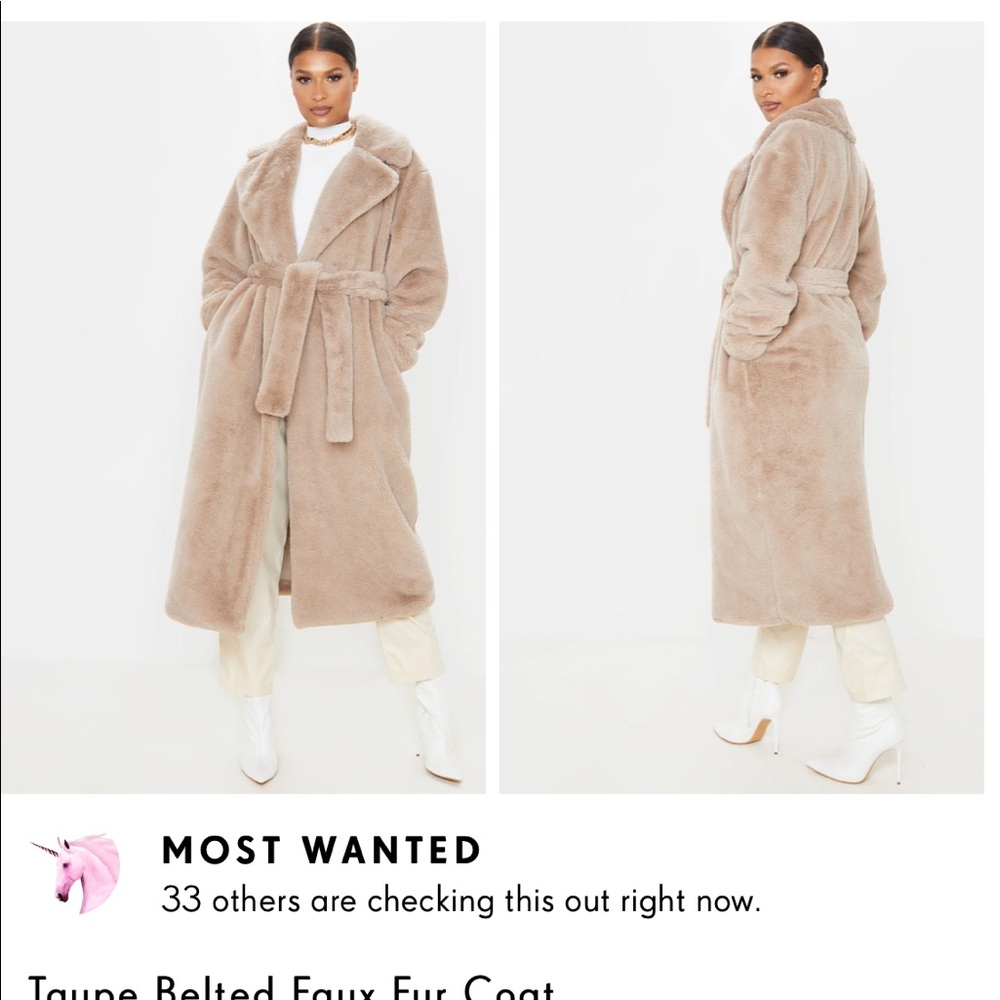 Pretty Little Thing Fur Coat